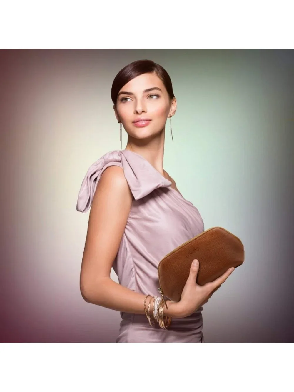 Genuine Leather Makeup Bag | Cosmetic Pouch Travel Organizer | Toiletry Clutch